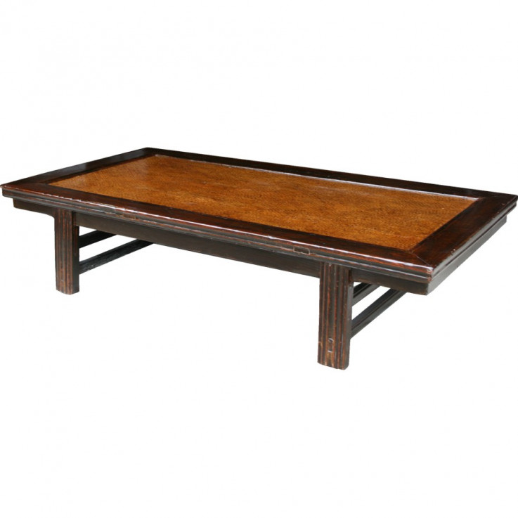 Brown Chinese Day Bed Coffee Table