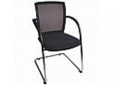 GALAXY VISITOR CHAIR CANTILEVER BLACK