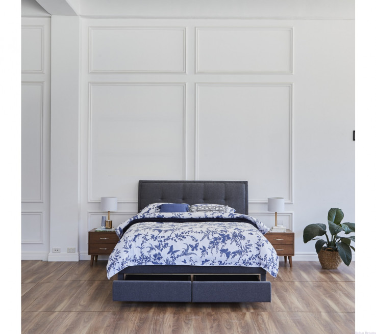 Calypso Upholstered Drawer Bed