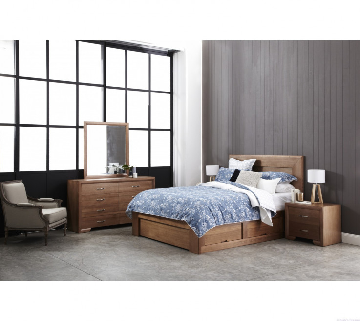 Portsea Hardwood Timber Bed1