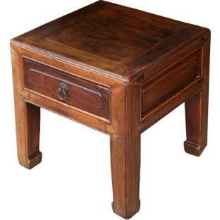 Small Stool with Drawer/Side Table