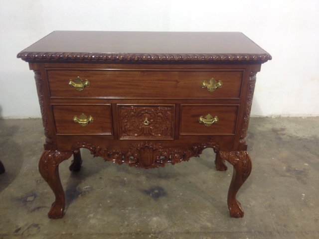 CHIPPENDALE HALL TABLE 4 DRAWERS