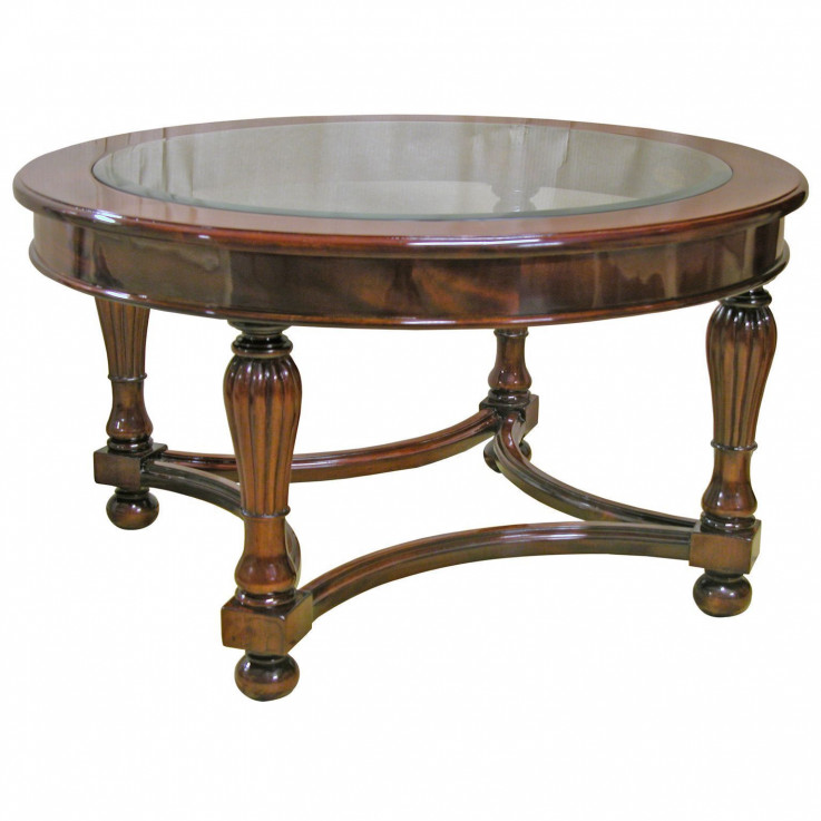 VICTORIAN APRON ROUND COFFEE TABLE 