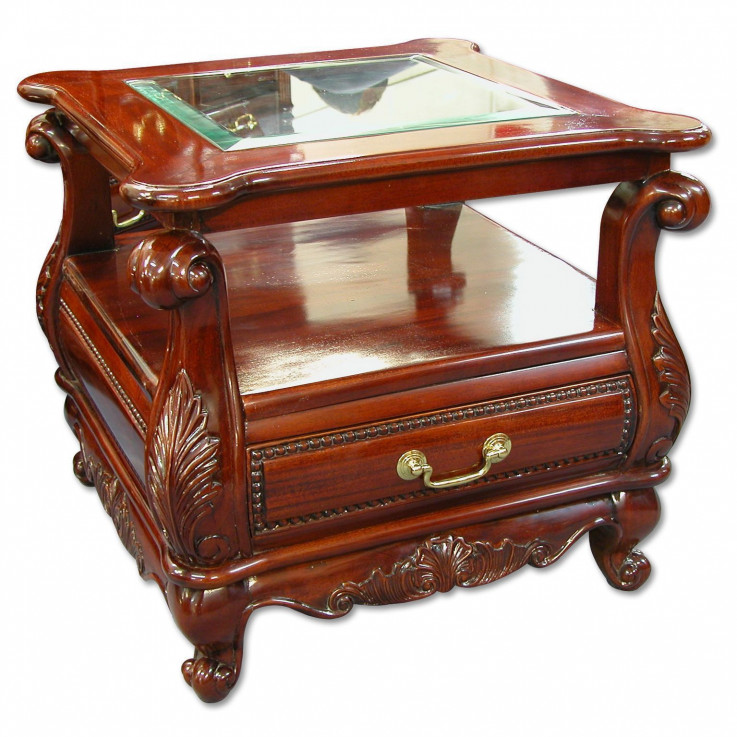 VICTORIAN CORCORAN LAMP TABLE 1 DRAWER