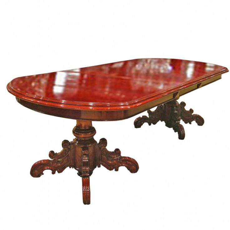 VICTORIAN D END EXT TABLE PED