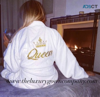 Shop Personalised cotton dressing gown