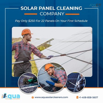 Aqua Solar Panels Cleaning Company CA